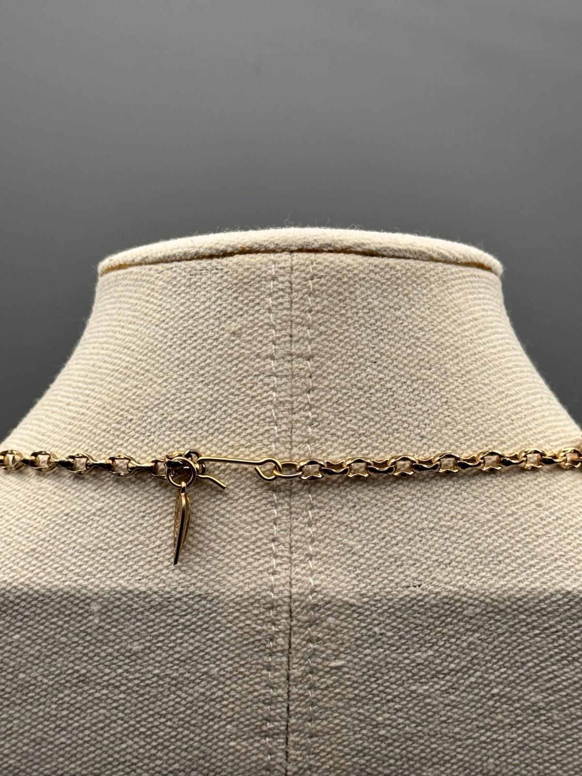 Whiting Davis Necklace Goldtone Mesh Bib 18” 7” Drop Vintage