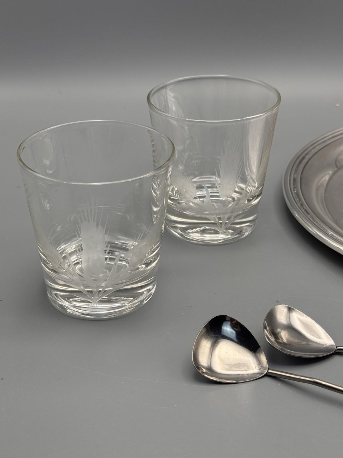Restoration Hardware Penguin Shaker Bar Set Silverplate Golf Trophy Tray 1961