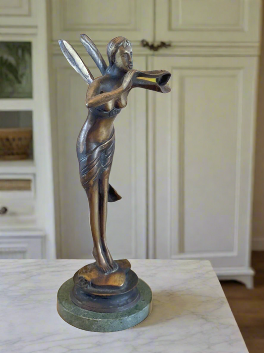 Bronze Fairy Figurine After Paul Armand Bayard De La Vingtrie "Enchanted Spirit"