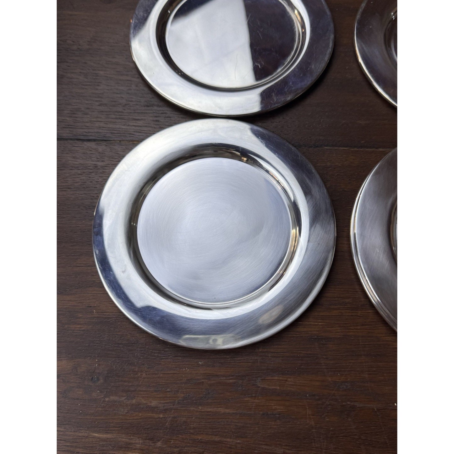 8 Silverplate Bread Dessert Plates Dishes 6” Classic Tableware