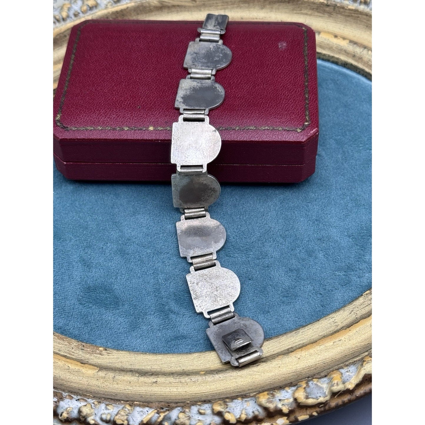 Vintage Swiss Souvenir Bracelet Enamel Cantons 6.75”