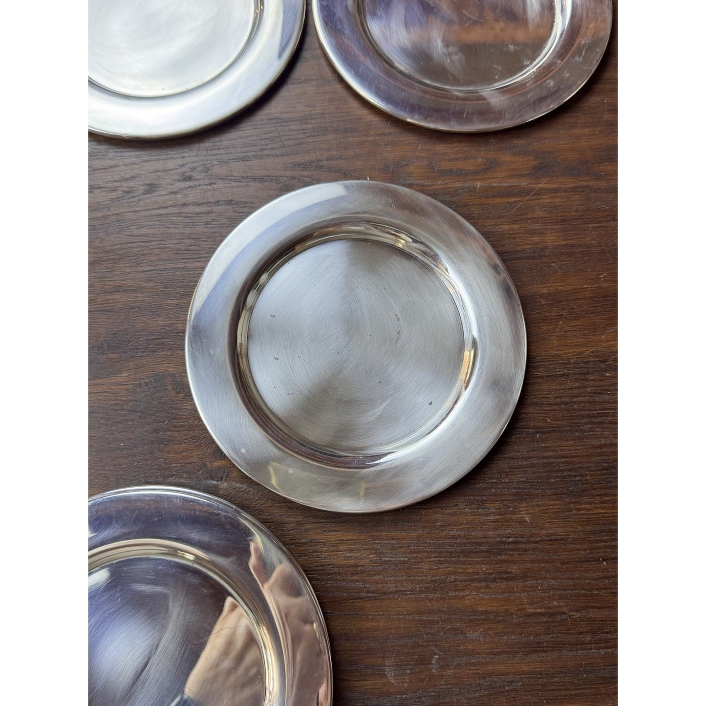 8 Silverplate Bread Dessert Plates Dishes 6” Classic Tableware