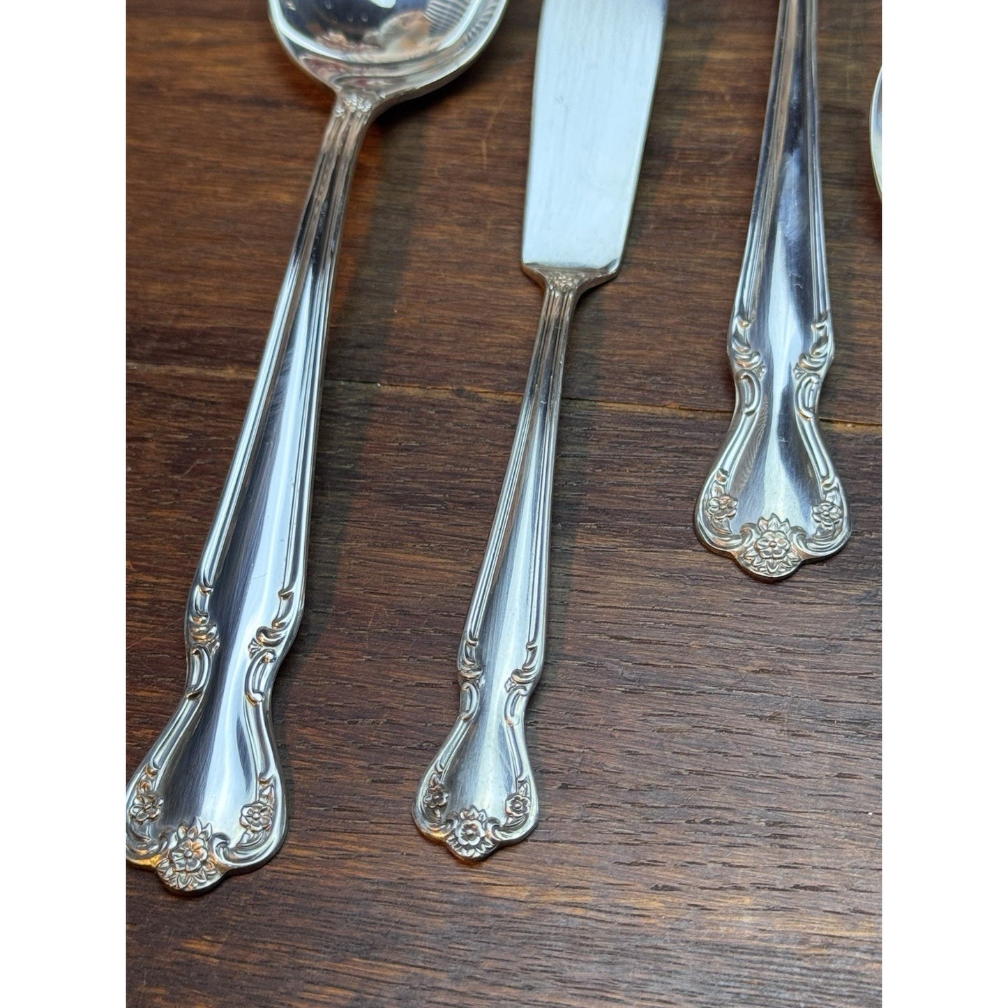 5 Pc Serving Set Daybreak Rogers Silverplate Original Case Flatware
