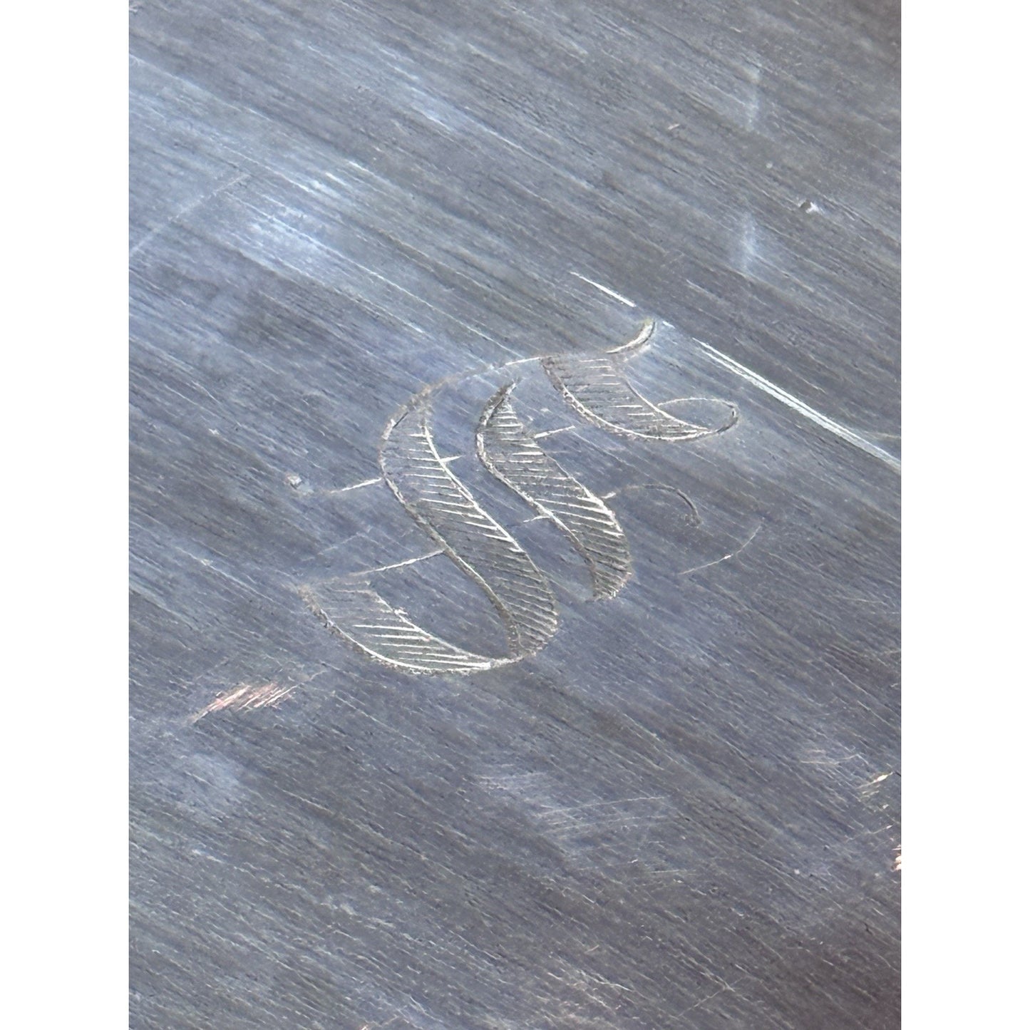 Silverplate on Copper Covered Serving Dish – Excelsior – Monogram “S”