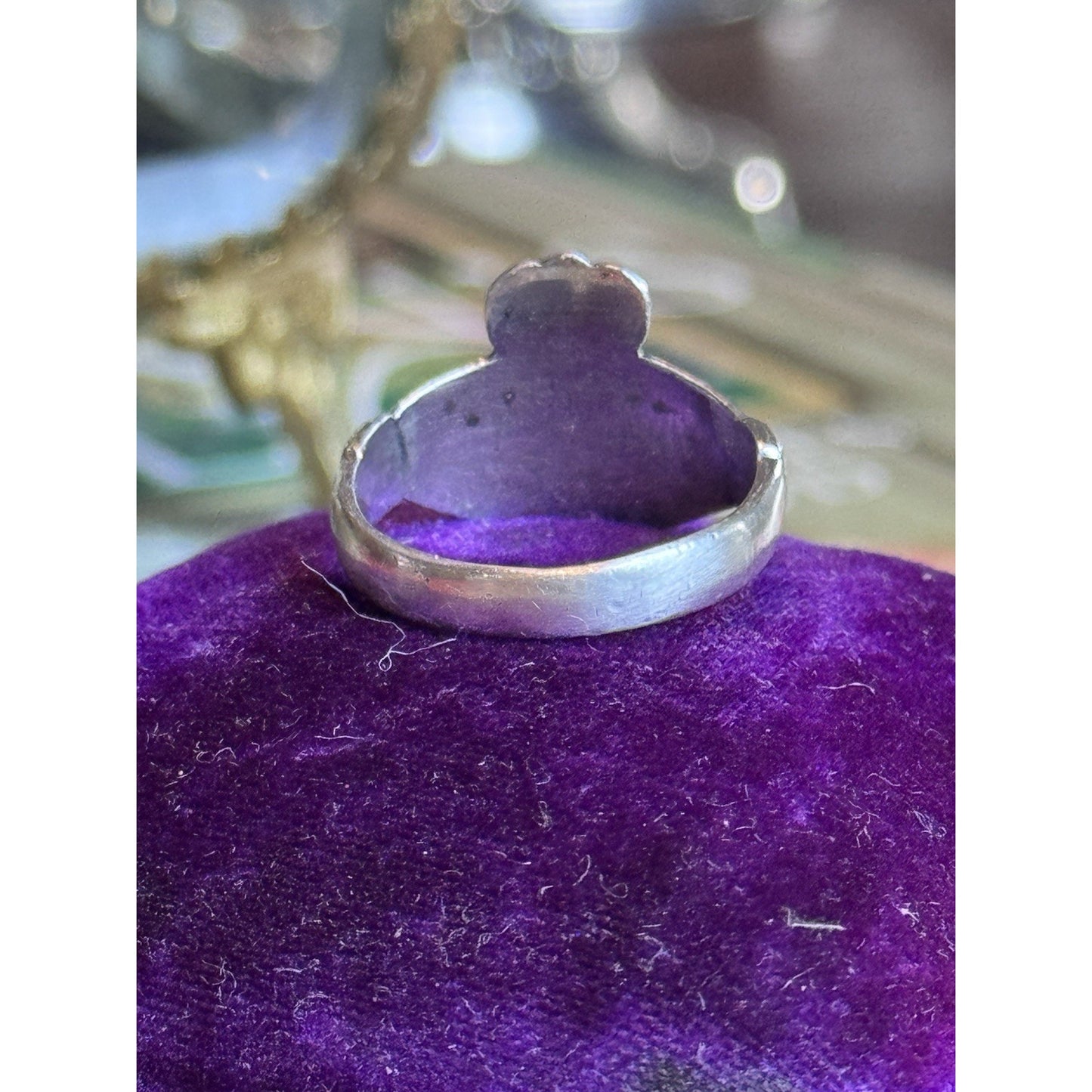 Vintage Irish Claddagh Ring Sterling Silver 925 Artisan Size 7.75 Celtic Love