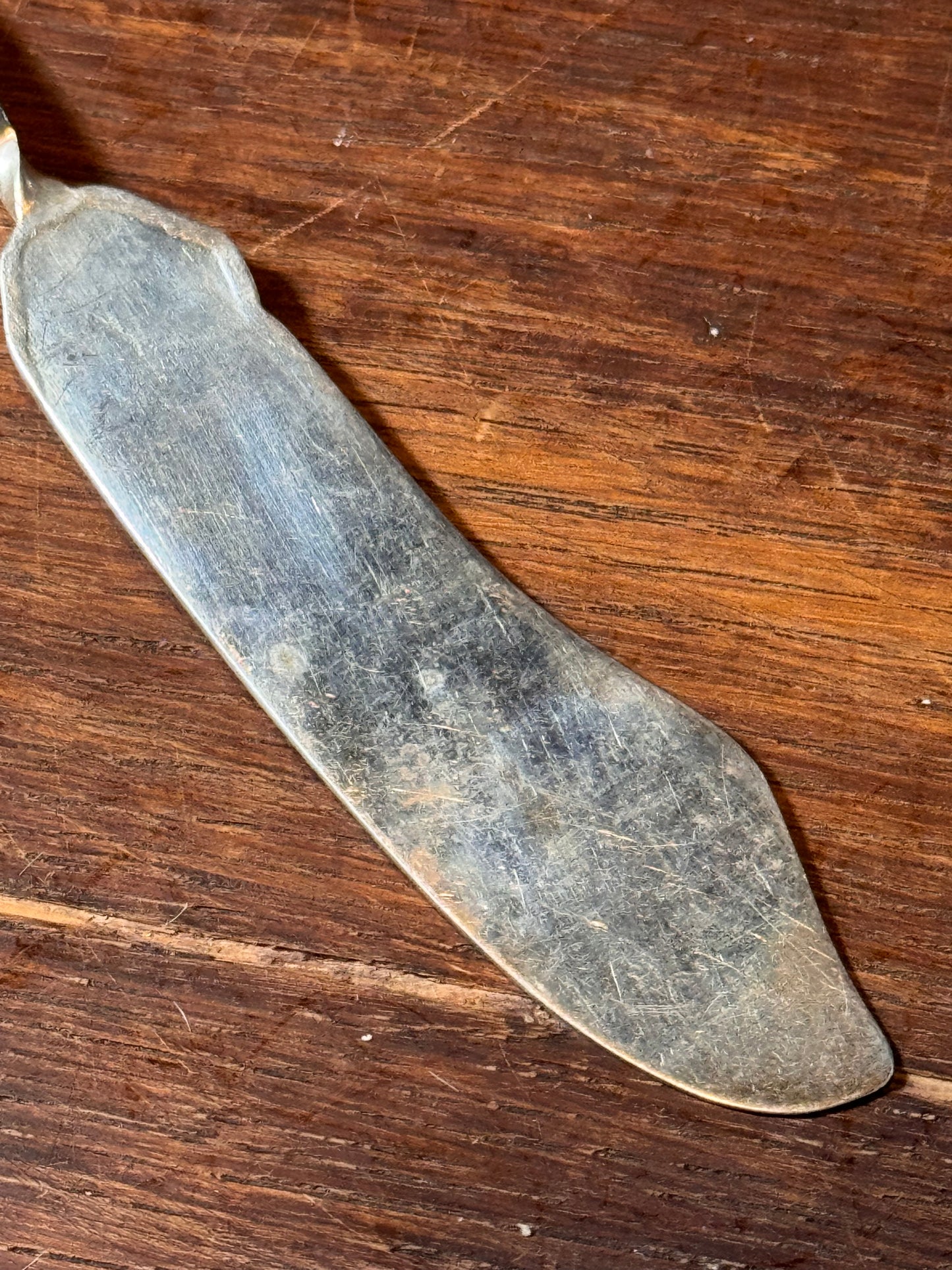 Antique Silver Plate Butter Knife 7.5” Flatware Serving Spreader