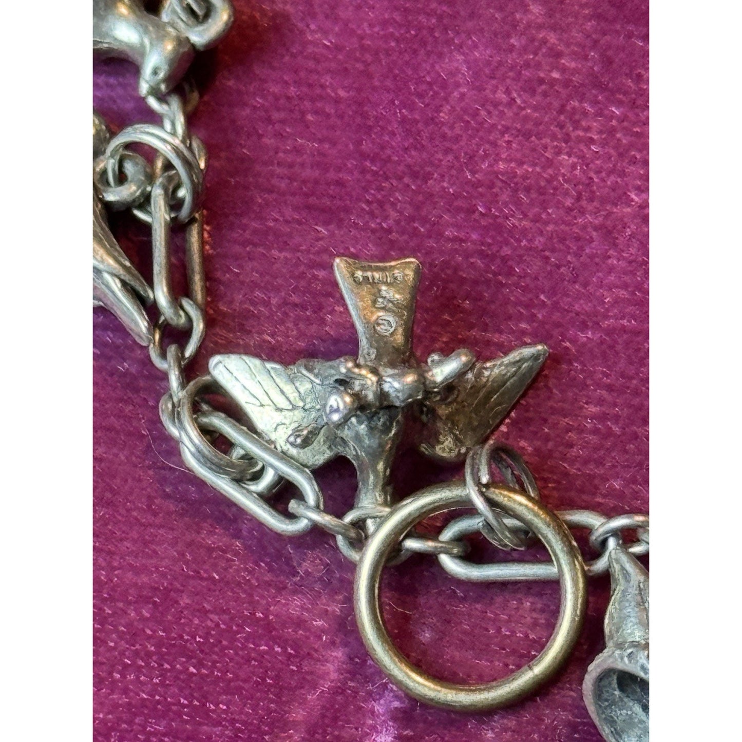 Sterling Silver 12 Days of Christmas Charm Necklace 23.5” 48.2g