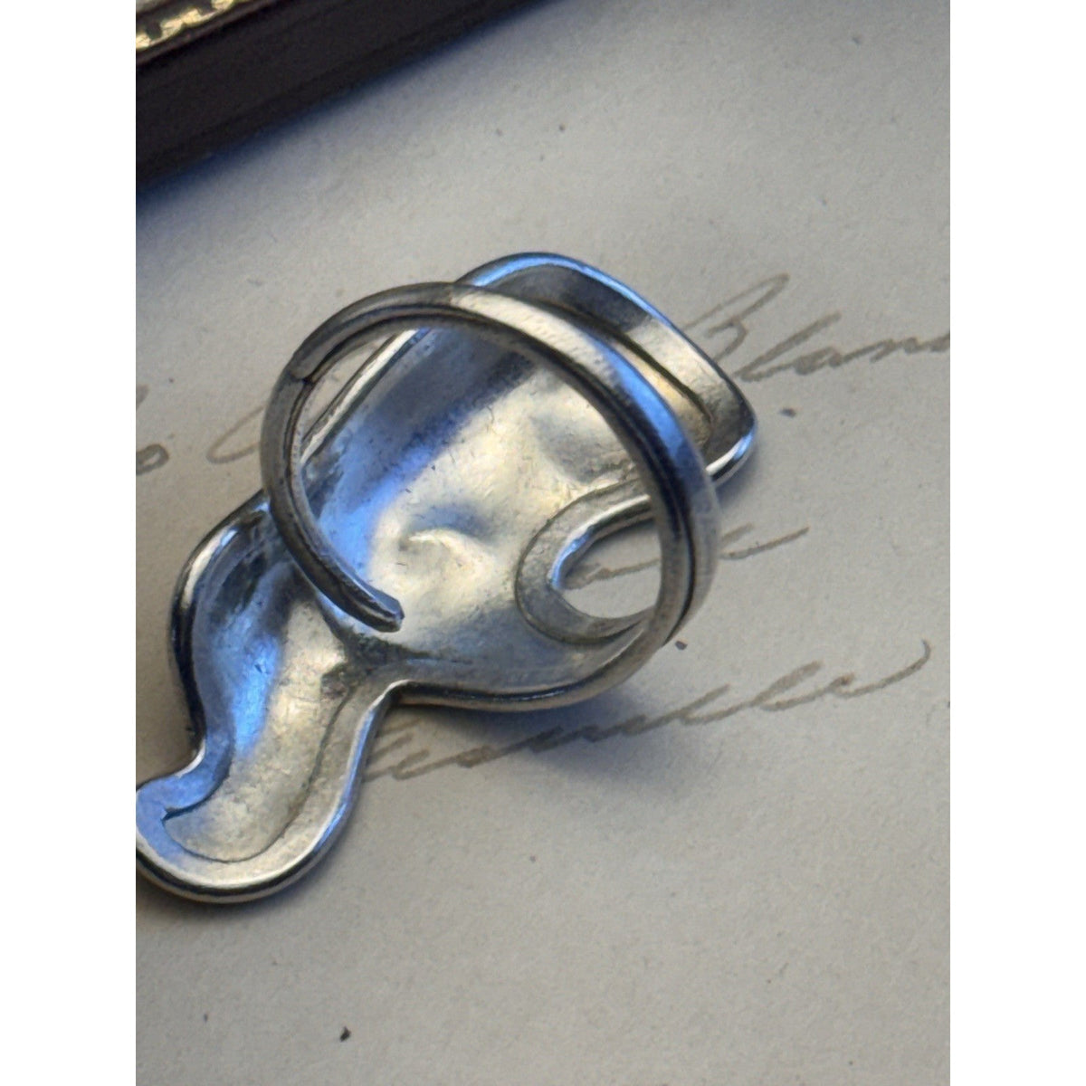 Silver Elephant Ring TESTED Thai Artisan Statement Adjustable Size 9