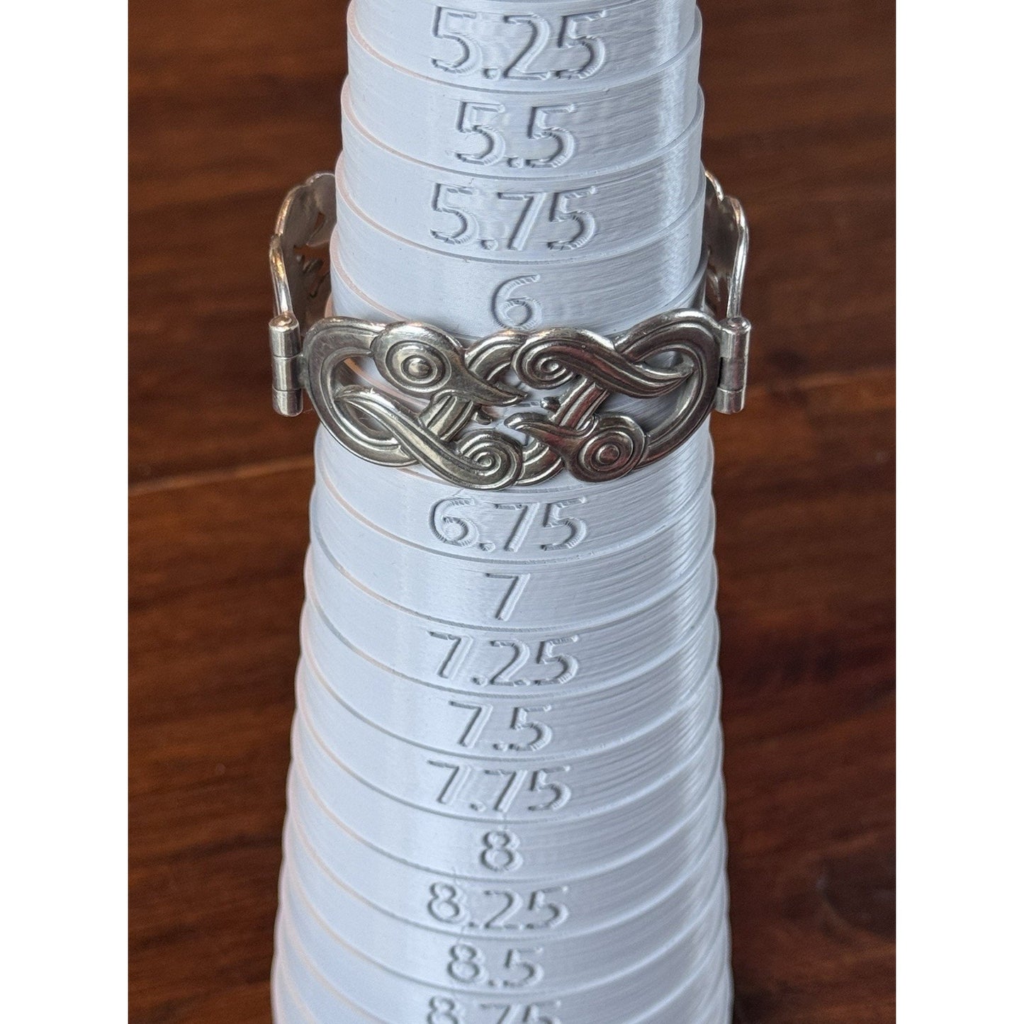 Vintage 1973 Kalevala Finland 925 Sterling Silver Eternal Turso Bracelet 6.5