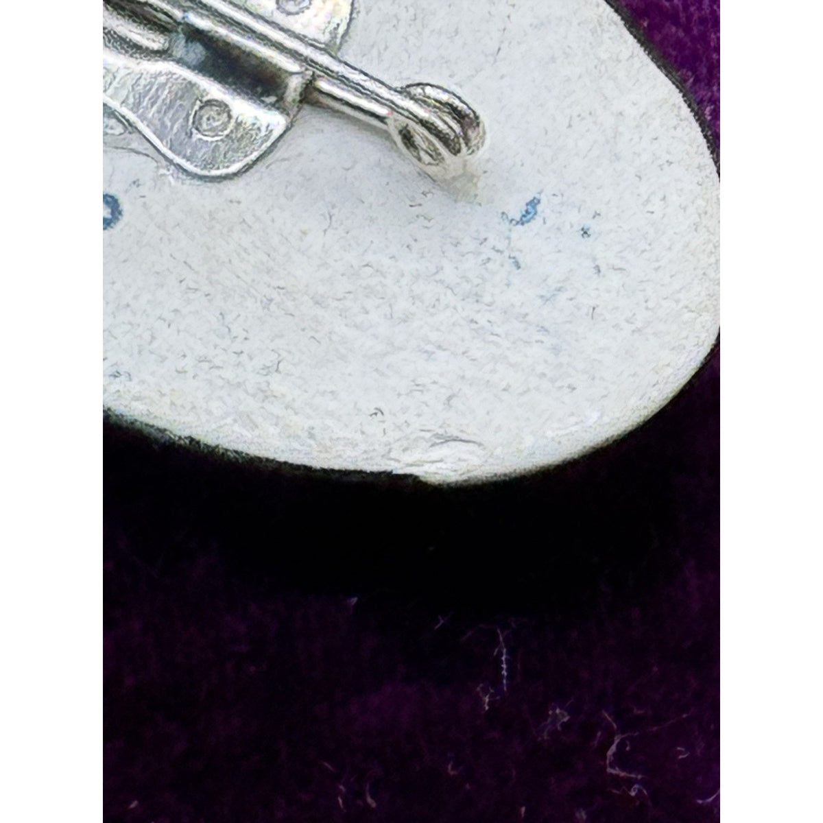 Vintage Brooch Delft Style Porcelain Windmill Landscape Holland 1.5” x .75”