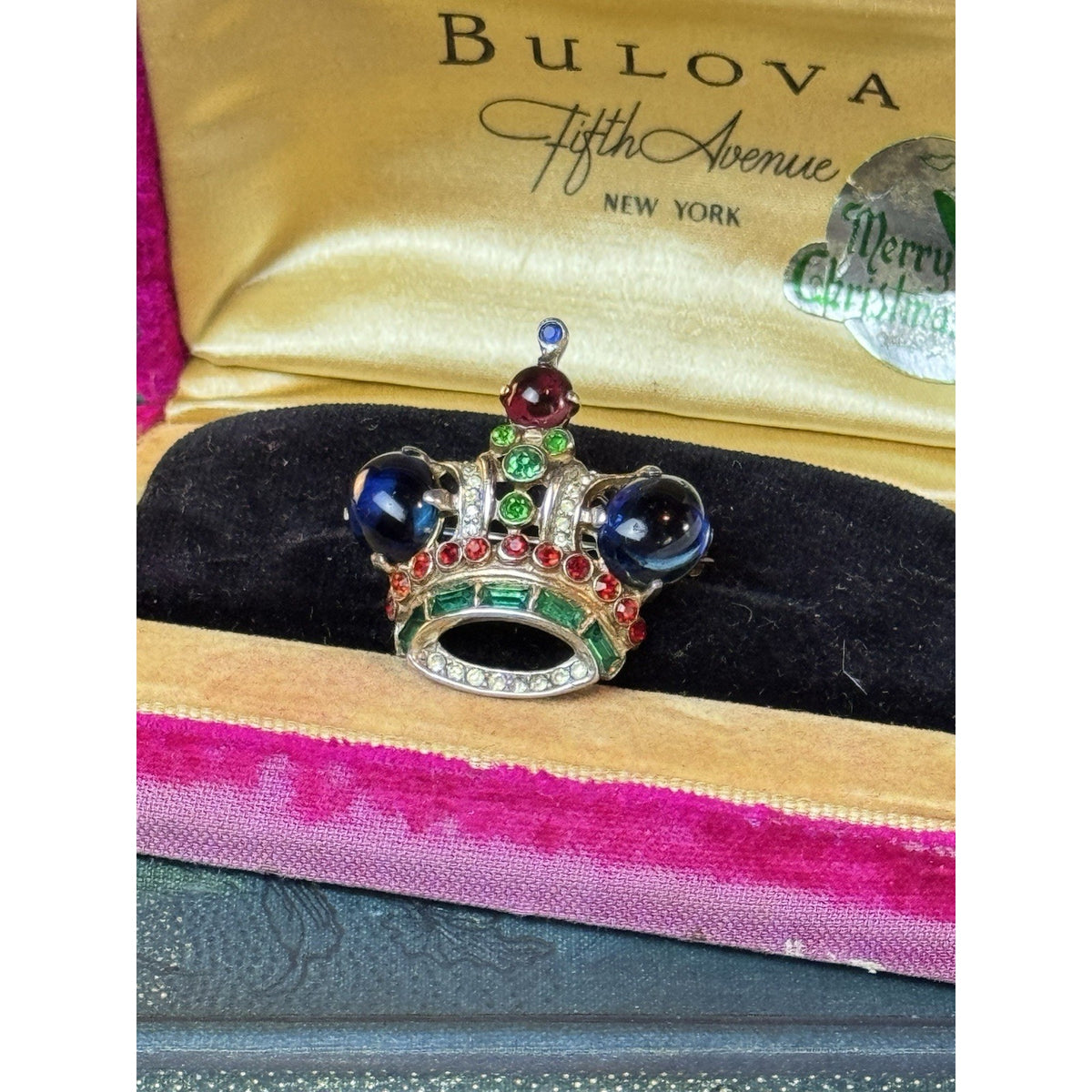Trifari Brooch Coronation Crown Sterling Silver Alfred Philippe Pat 137542 1.25”