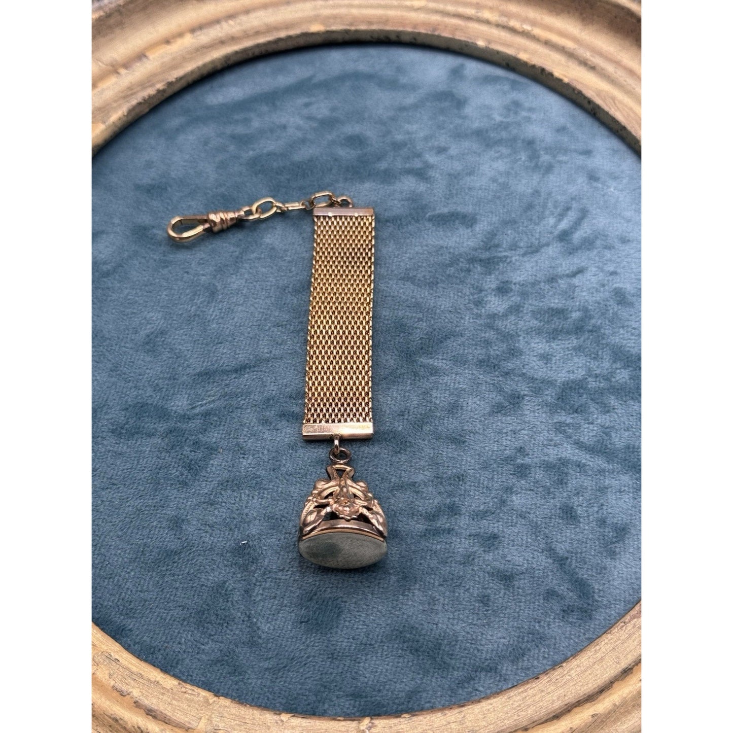 Vintage Watch Strap Fob WRE Gold Filled Signed No Monogram 5.5”