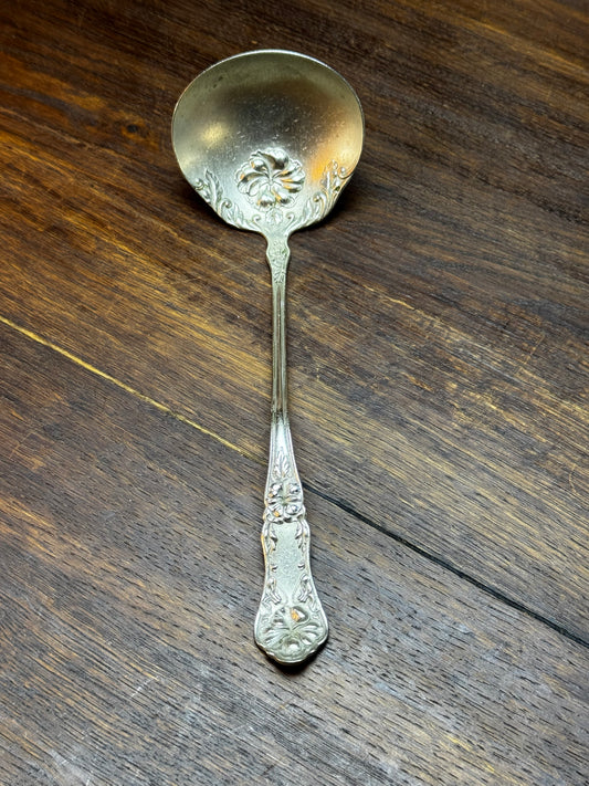 Antique Art Nouveau Silver Plate Ladle Wm Rogers & Son AA Nickel Silver