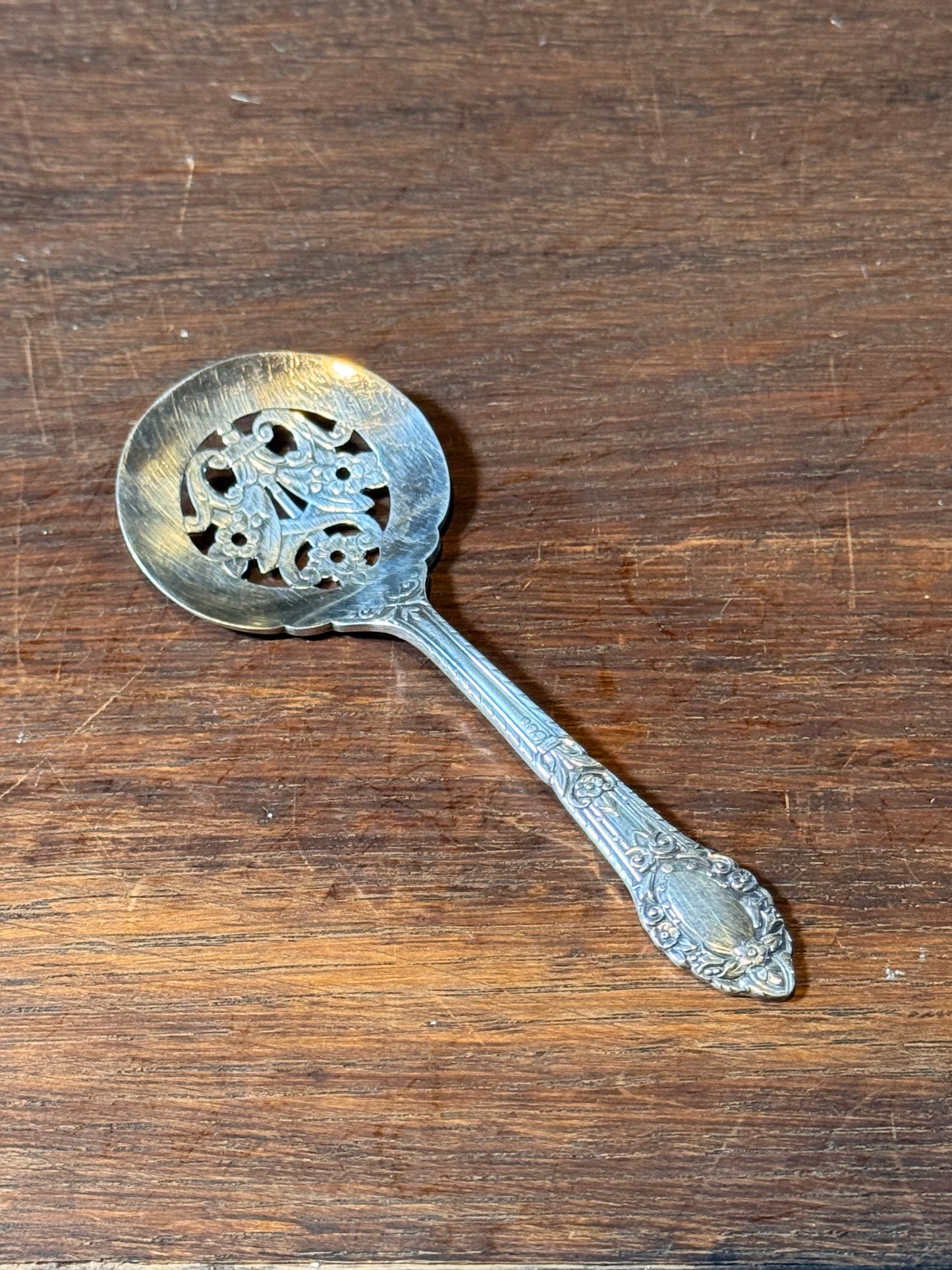Vintage Silver Plate Bon Bon Spoon 4.5” Small Serving Spoon