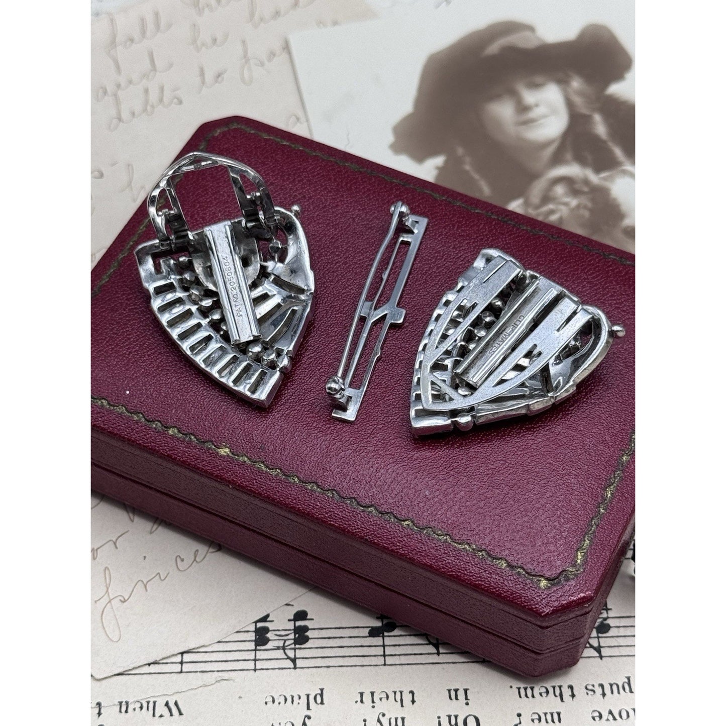 Alfred Philippe Clip-Mates Duette Brooch Pat 2050804 1936 TRIFARI