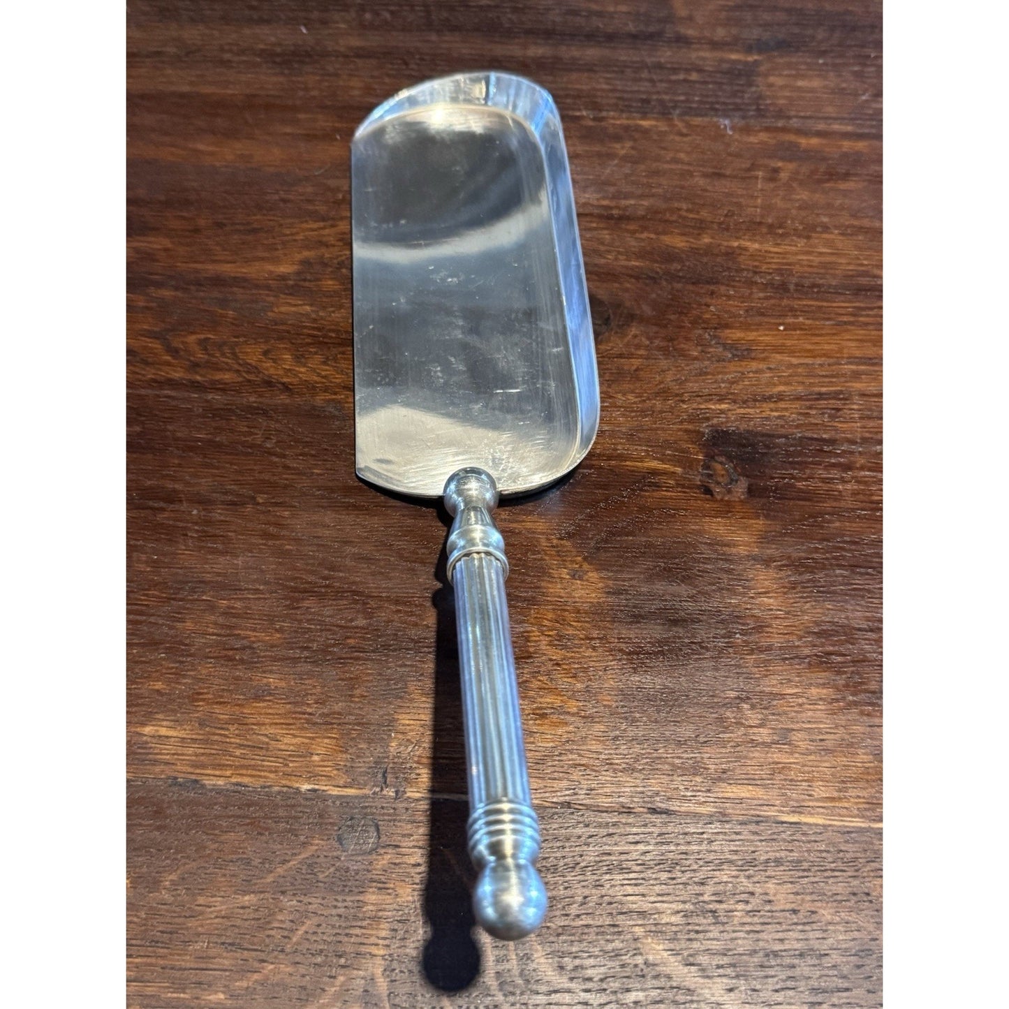 Silverplate Crumb Catcher Silent Butler Table Crumber Serving Scoop 12” Vintage