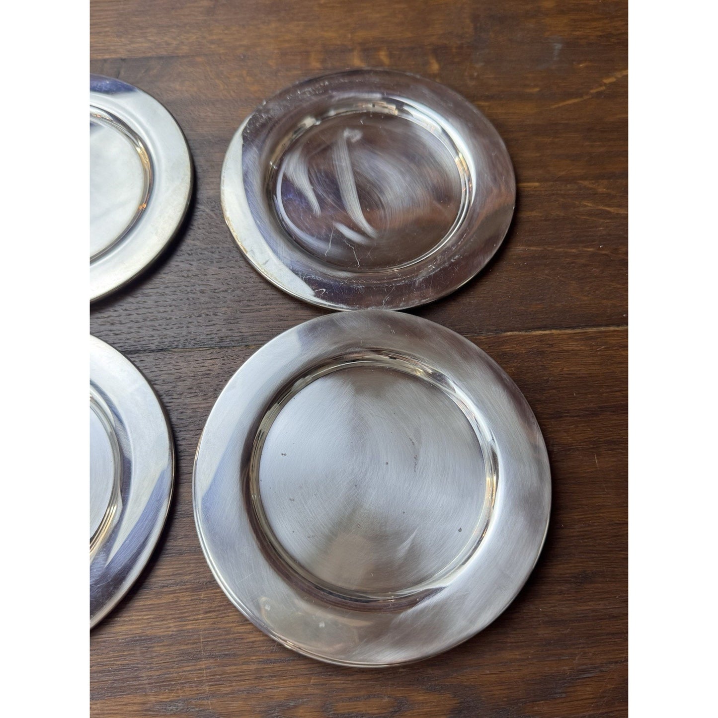 8 Silverplate Bread Dessert Plates Dishes 6” Classic Tableware