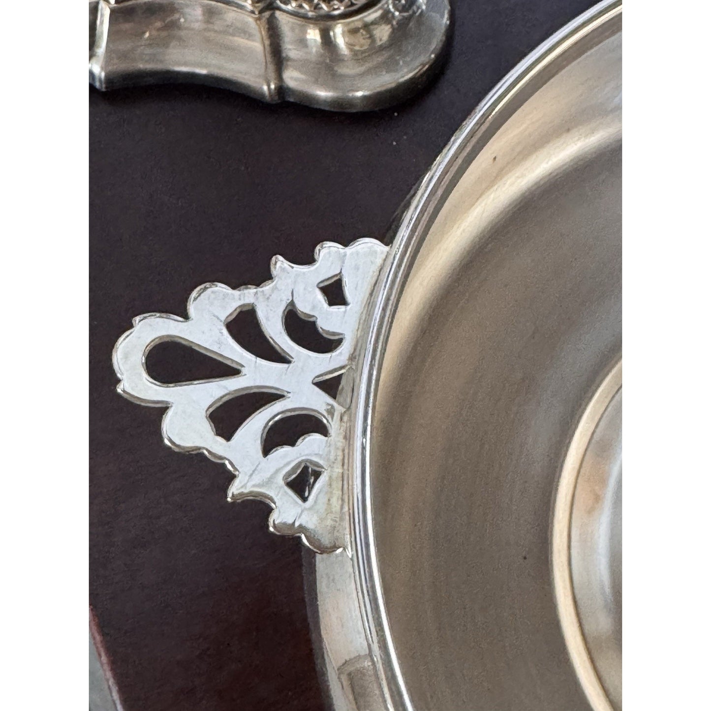 Silverplate Casserole Server Sheffield Silver Co Pyrex Insert Pinecone Lid 9”