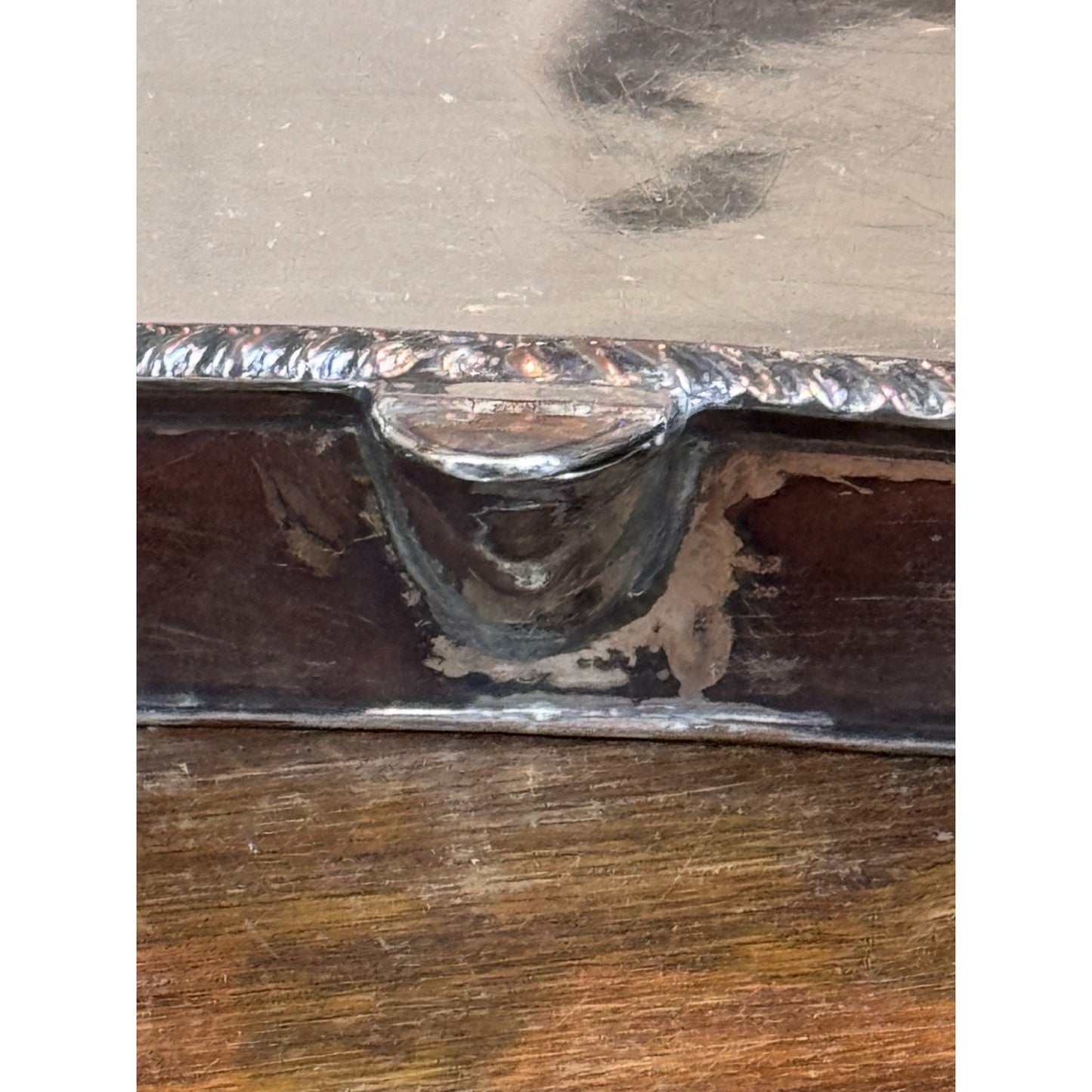 Antique Silverplate Hot Water Food Warmer Serving Dish 13.5”