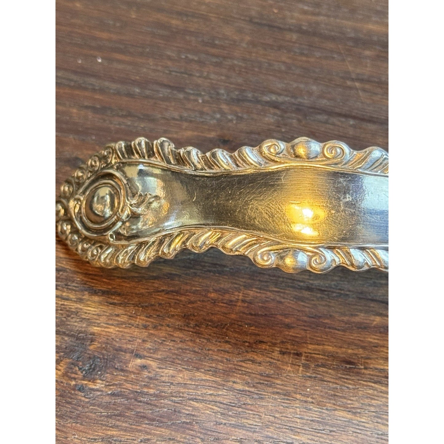 Silverplate Serving Ladle 13" Large Shell Bowl Victorian Art Nouveau Style
