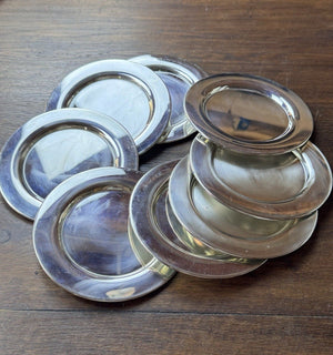 8 Silverplate Bread Dessert Plates Dishes 6” Classic Tableware