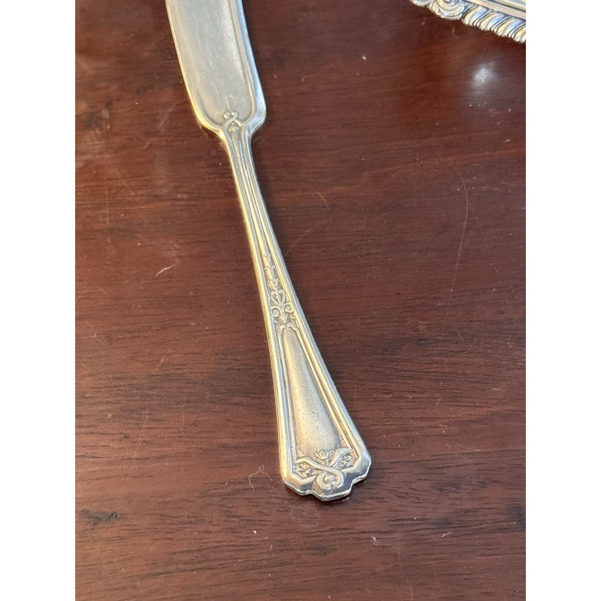 Silverplate Miniature Butter Dish With Lid & Spreader Vintage Set #B 4.5”