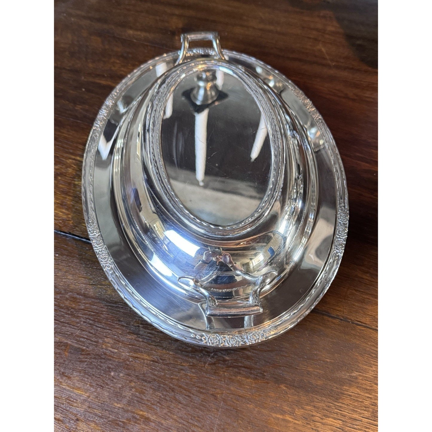 Silverplate Covered Serving Dish International Silver Camille – Oval