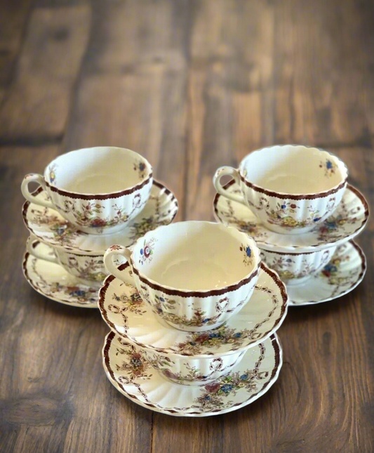 Copeland Spode “ HUSK” Tea Cups & Saucers Set 12 Pieces