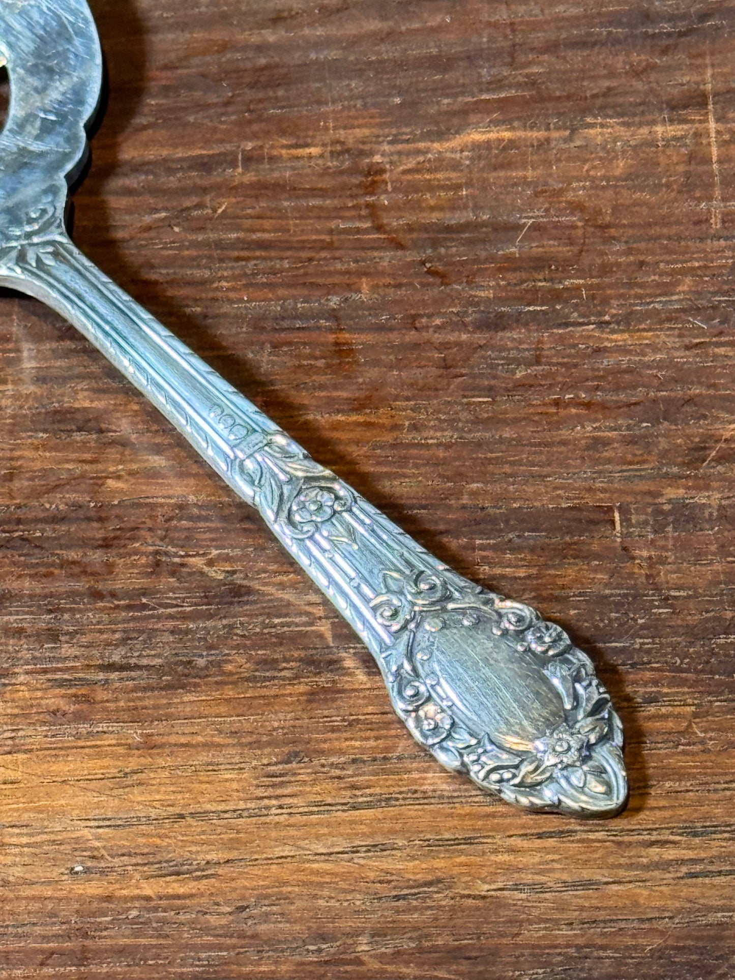 Vintage Silver Plate Bon Bon Spoon 4.5” Small Serving Spoon