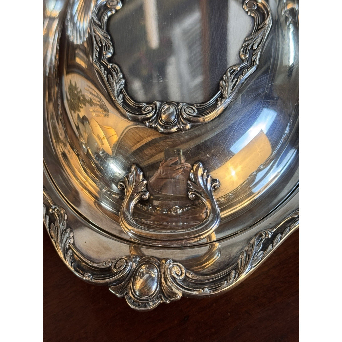 Silverplate Covered Vegetable Dish Wilcox Ornate Convertible Server 12” Antique