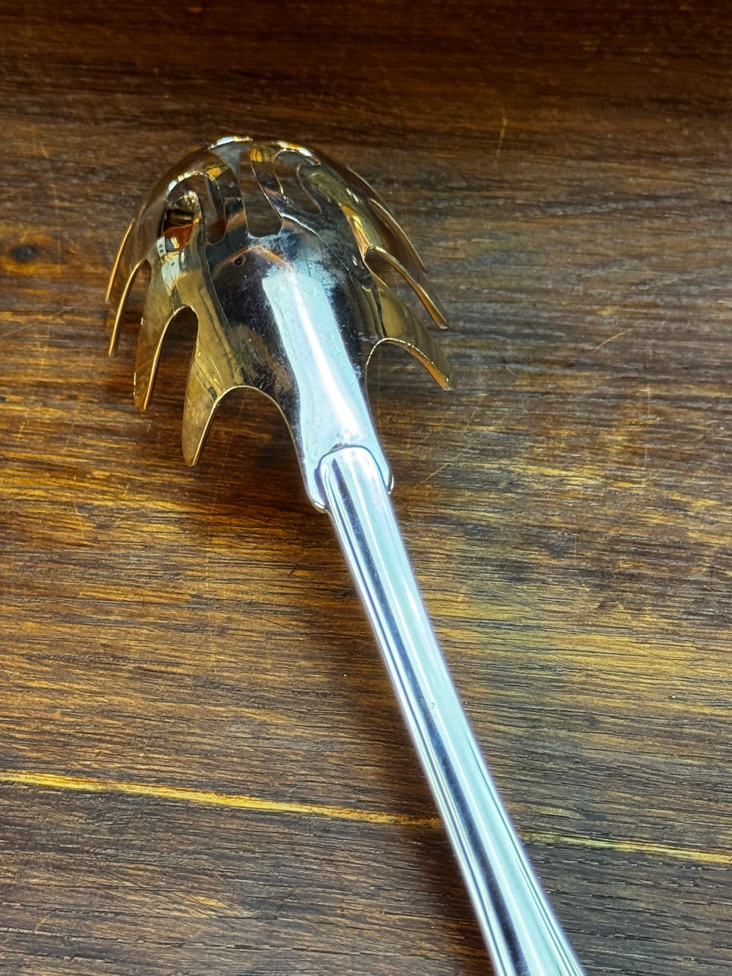 Vintage Silver Plate Pasta Server Kings Crown Pattern
