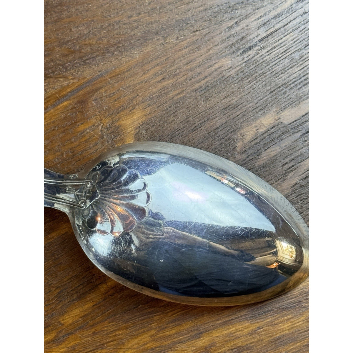 Vintage Stuffing Spoon Kings Pattern IFS Sheffield 13” Serving Spoon Silverplate
