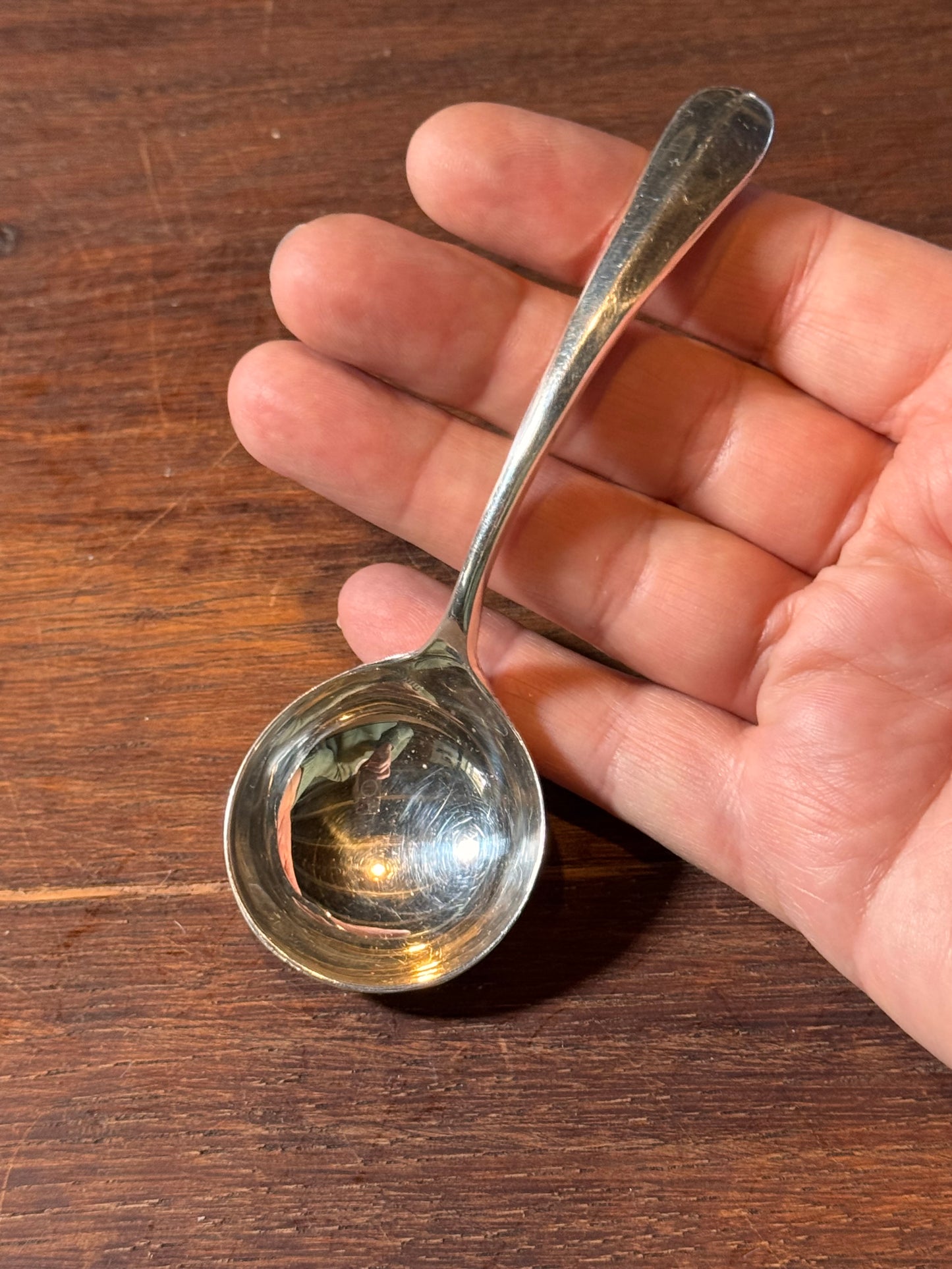 Vintage Silver Plate Sauce Ladle Small Gravy Server 4.75”