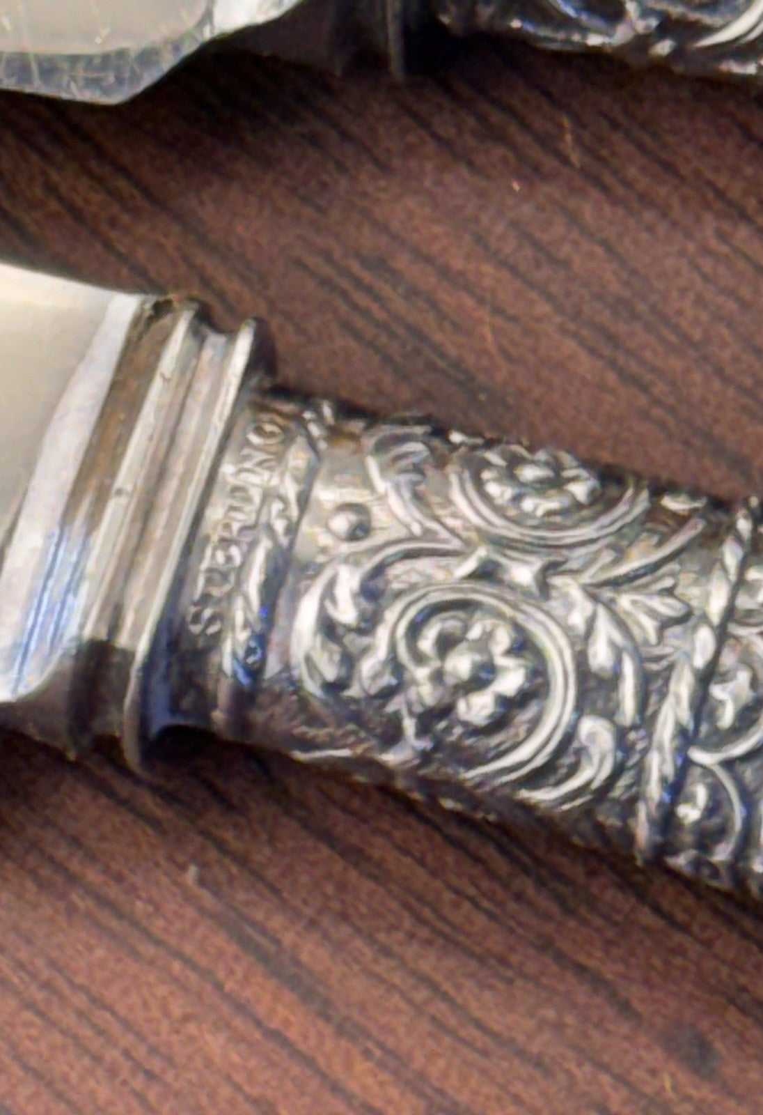 MOP Butter Knives Set 6 Mother Of Pearl Sterling Ferrules Rogers 6.5” ANTIQUE