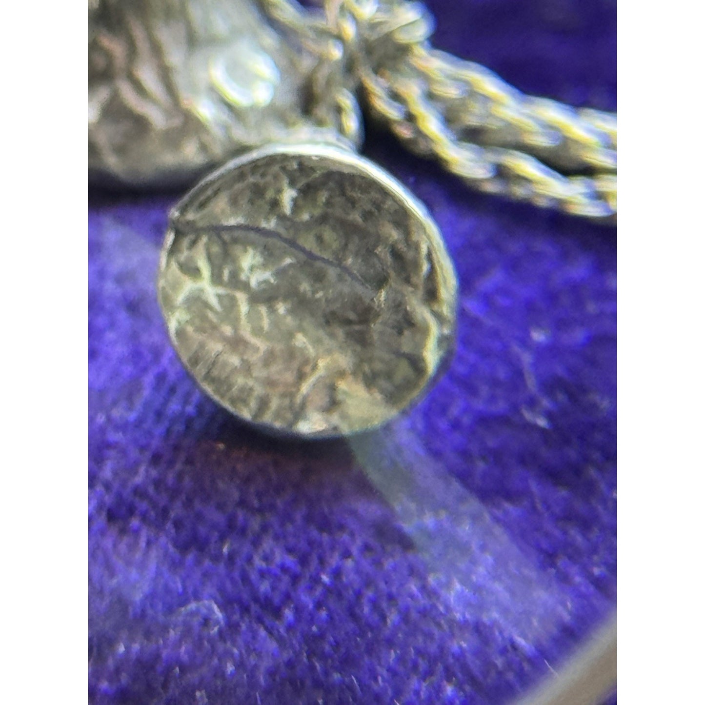 Sterling Silver Necklace Double “Kiss” Pendants 19” Whimsical Vintage