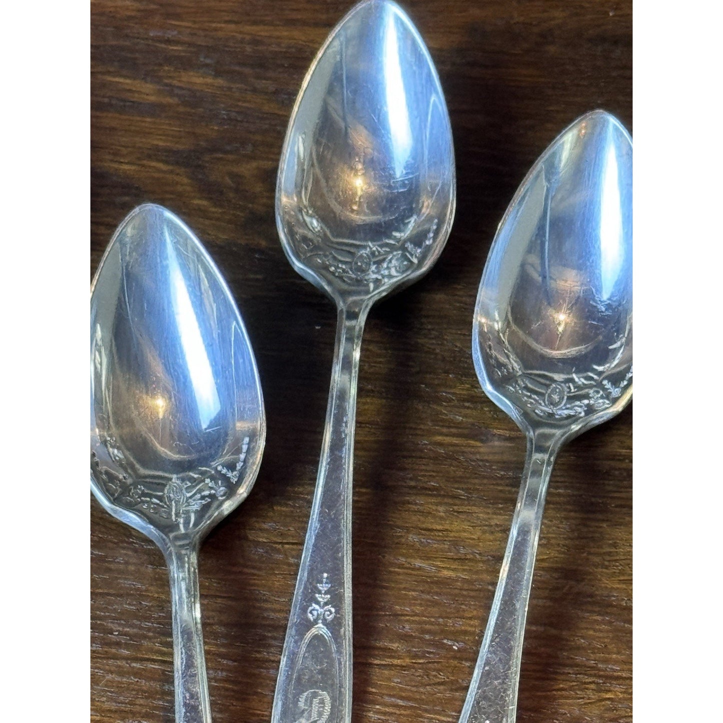 Set of 5 Community Silverplate Citrus Spoons Monogram D – 5.5”