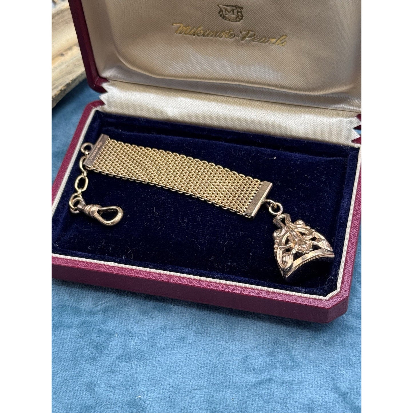 Vintage Watch Strap Fob WRE Gold Filled Signed No Monogram 5.5”