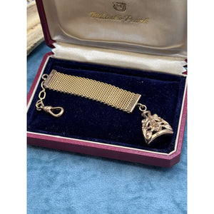 Vintage Watch Strap Fob WRE Gold Filled Signed No Monogram 5.5”