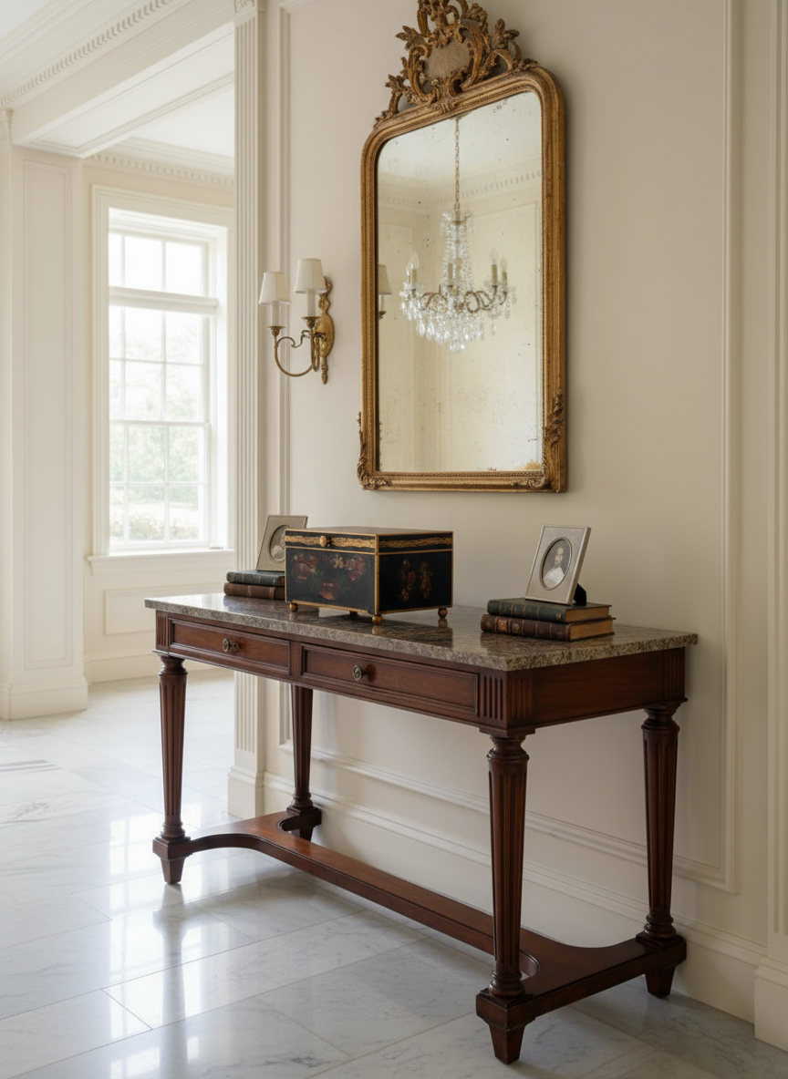 Vintage Hand Painted Wood Box 18.5x 12x 10.5” ESTATE FIND