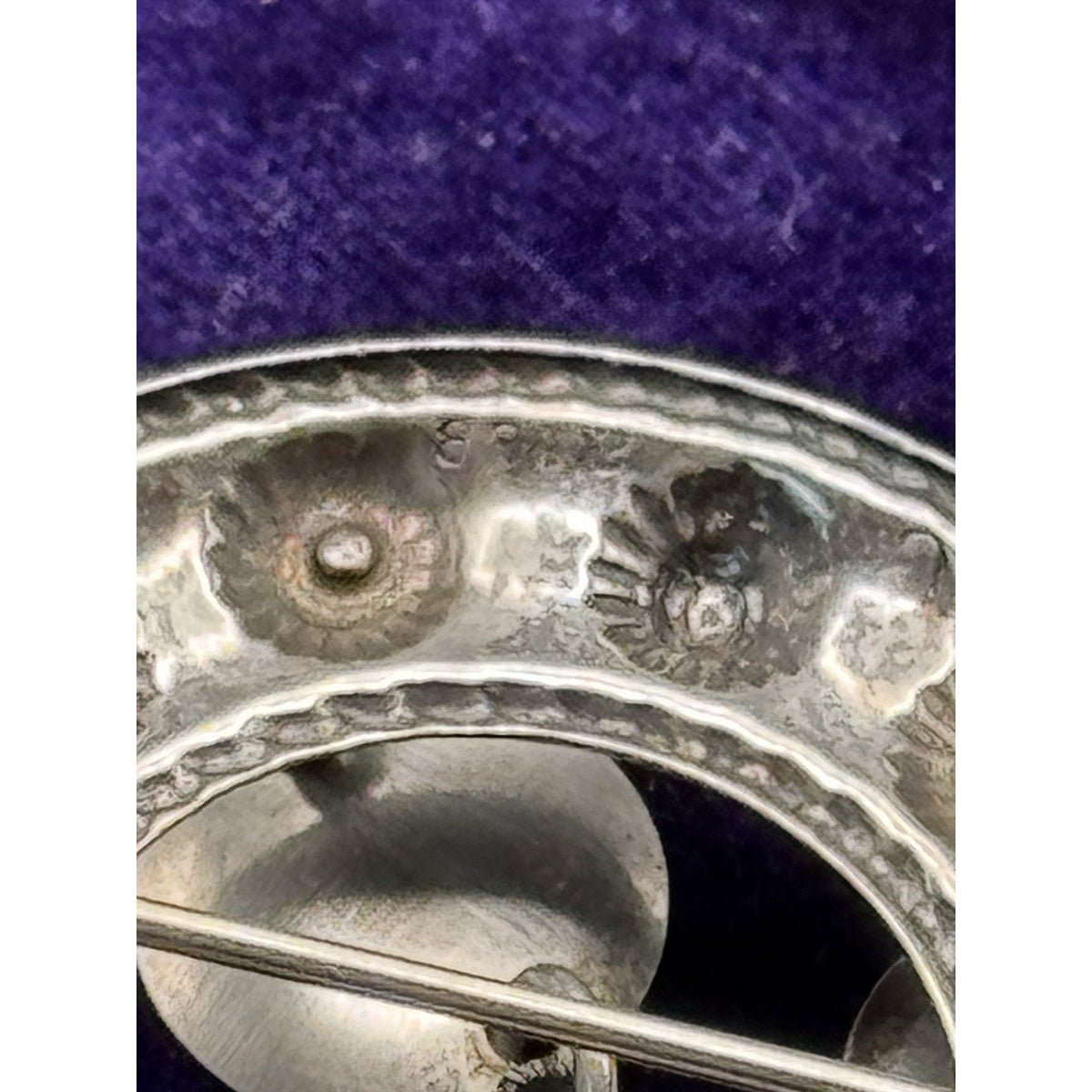 Vintage Solje Brooch 835 Silver Norwegian Scandinavian Dangler 2.5” x 1.25”
