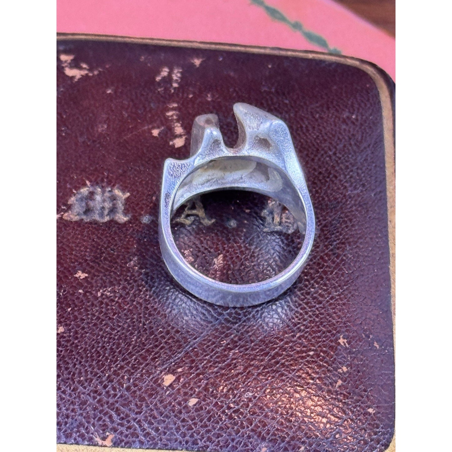 Vintage Lapponia Finland 925 Sterling Silver Modernist Ring Size 7