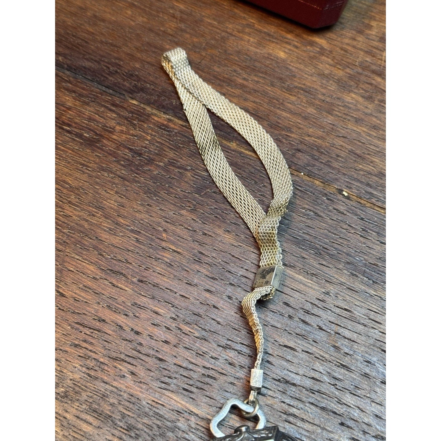 Vintage Art Deco Silverplate Compact Wristlet Mirror No Monogram 1920-30