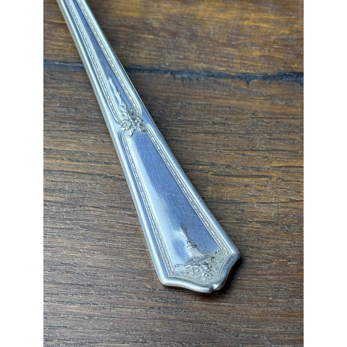 Vintage Bouquet Silverplate Pie Cake Server Pierced 10” Dessert Serving