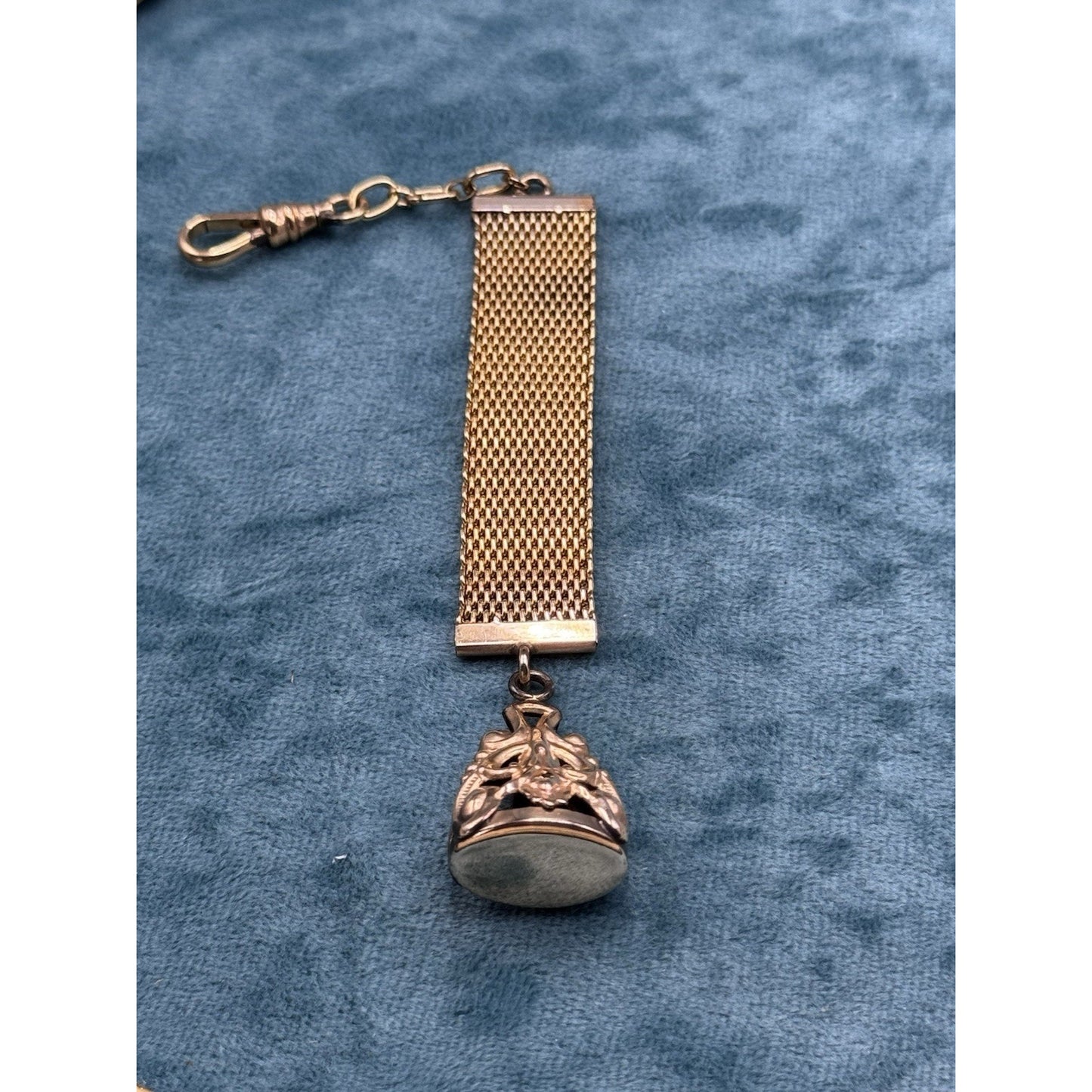 Vintage Watch Strap Fob WRE Gold Filled Signed No Monogram 5.5”