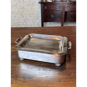 Antique Old Sheffield Silver on Copper Food Warmer 12.25” Georgian Victorian
