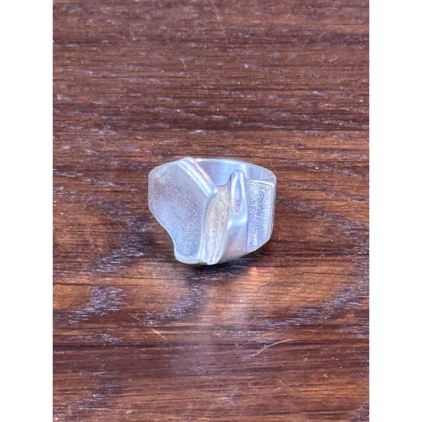 Vintage Lapponia Finland 925 Sterling Silver Modernist Ring Size 7