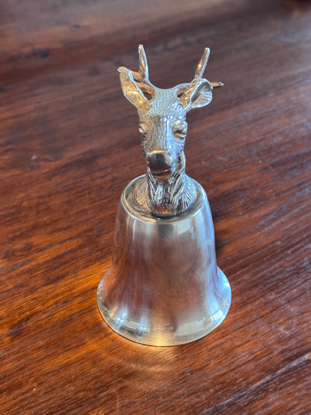 1 x Vintage Stag Head Stirrup Cup Goblet Silverplate Hunting Barware Shabby Old Money Style