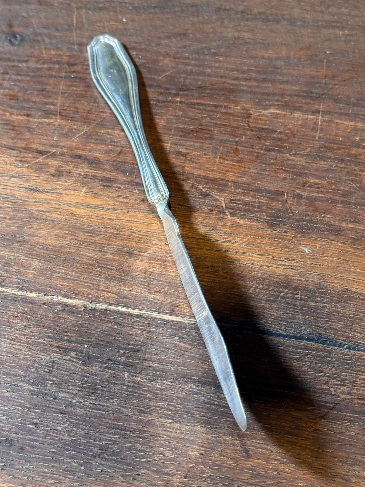 Antique Silver Plate Butter Knife 7.5” Flatware Serving Spreader