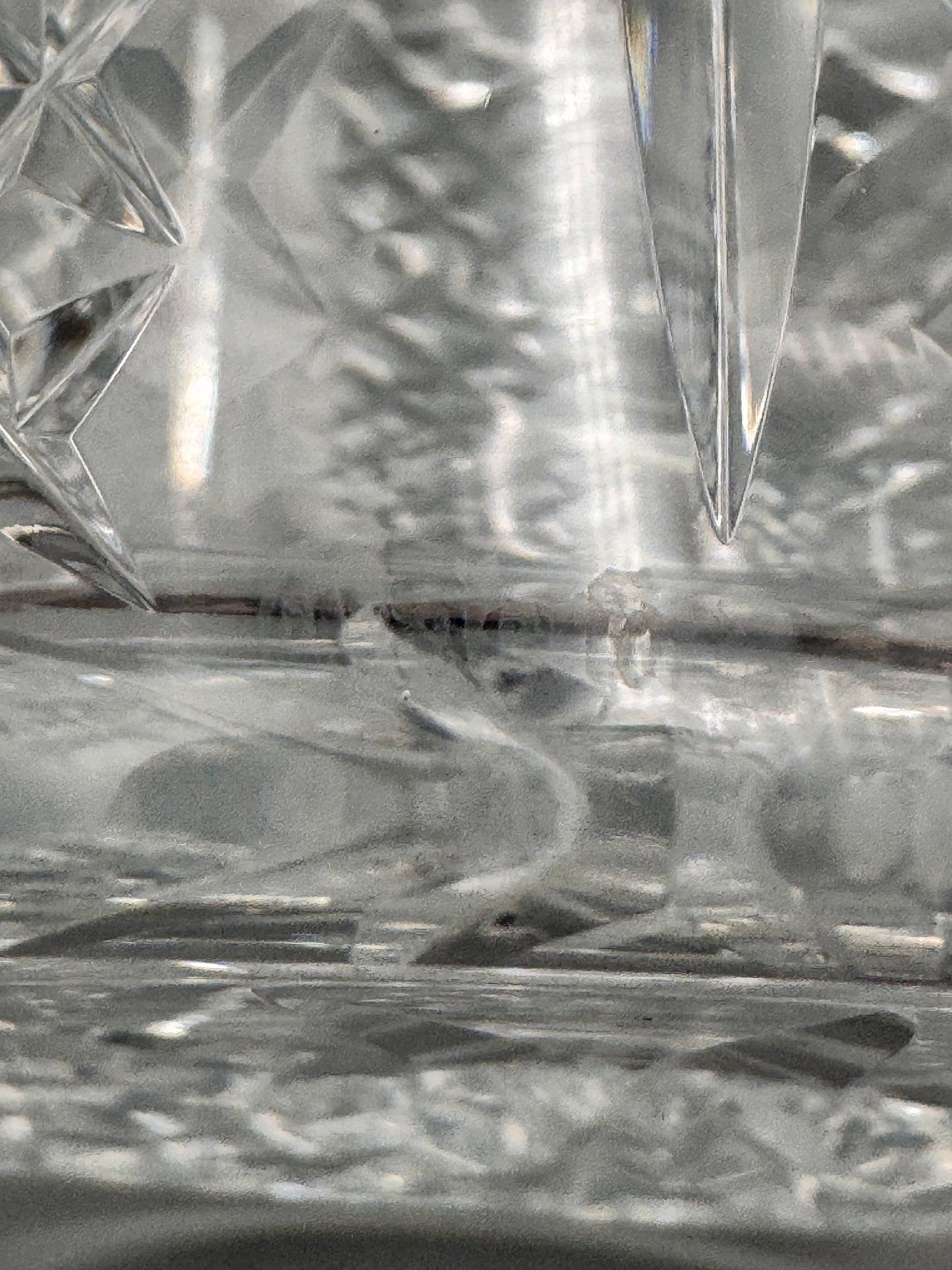 Waterford Crystal Biscuit Jar Lidded Cut Crystal Cookie Jar 7.5”