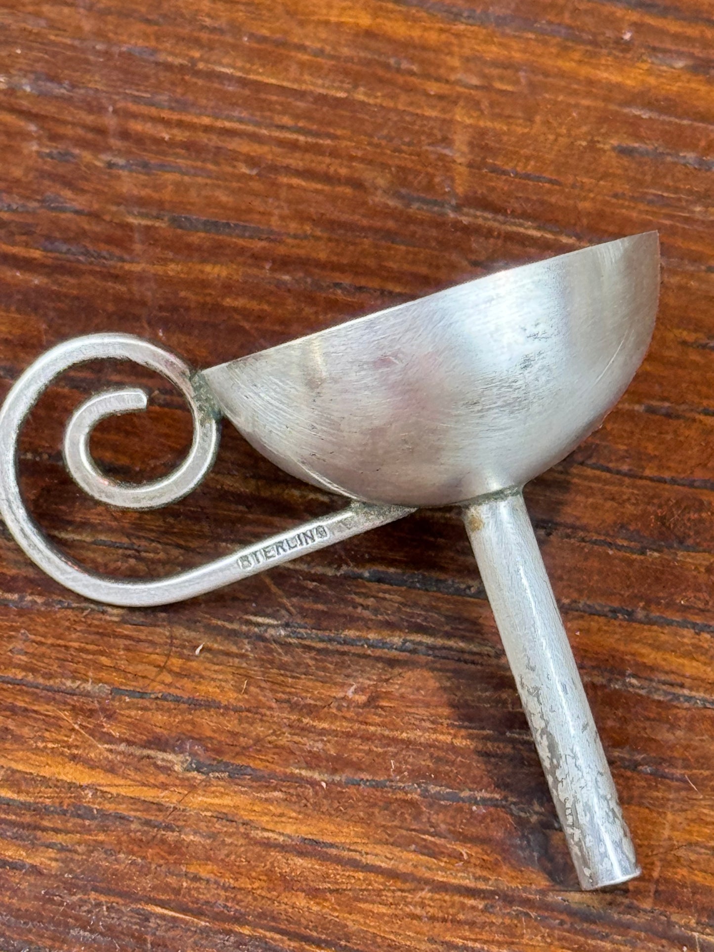 Sterling Silver Perfume Funnel Vintage Miniature Vanity Bottle Filling Tool